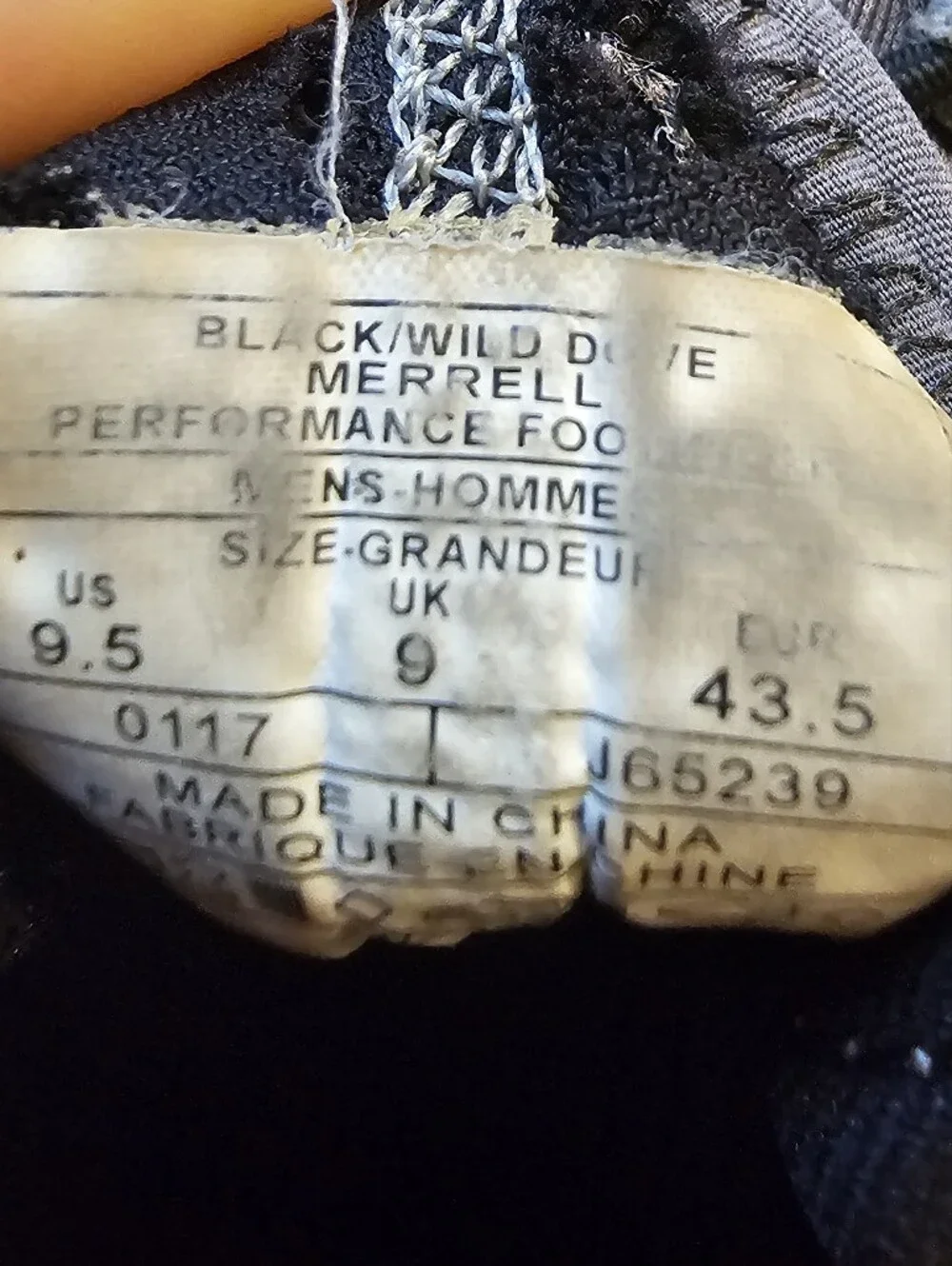 Merrell All Out Blaze Sieve Hiking Water Shoes Vibram  Black/Grey Men's 9.5